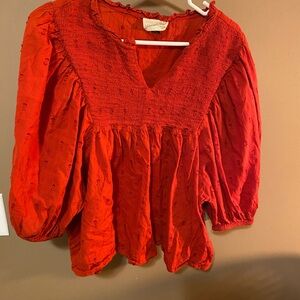 Universal Thread Vibrant Red Blouse